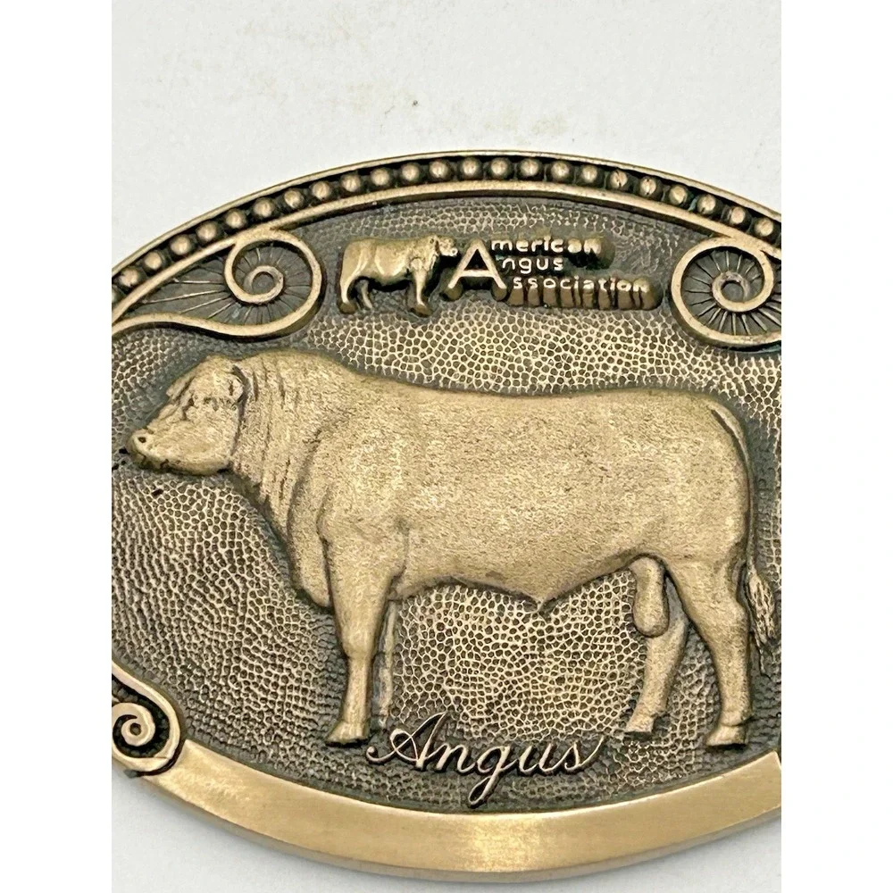 TONY LAMA Angus Bull Cow Sire Belt Buckle Cattle Breed Series FIRST Edition
